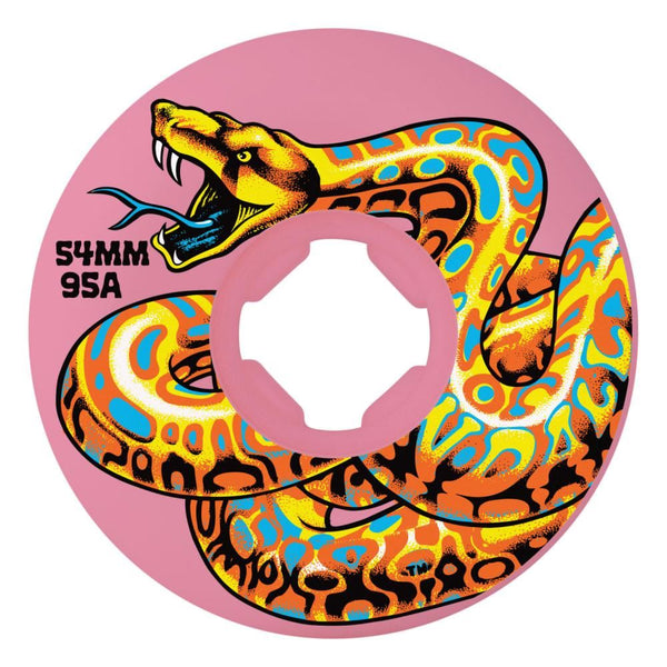 Slime Balls Skateboard Wheels Jeff Kendall Snake Hardline 95 - Pink - Skatewarehouse.co.uk