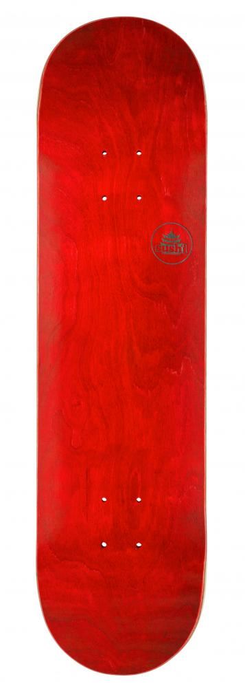 Sushi s Pagoda Stamp Red Skateboard Deck - 7.875