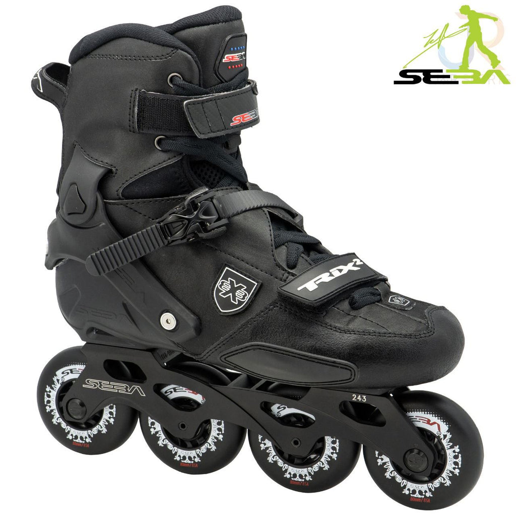 Seba Trix 2 80 Black Inline Skates - Skatewarehouse.co.uk