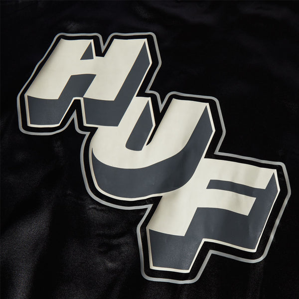 HUF Galactic Stack Baseball Jacket (Black) - M