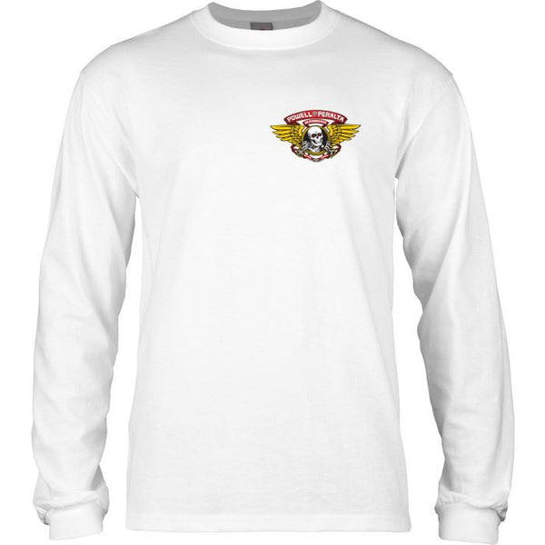 Powell-Peralta Winged Ripper Longsleeve Tee White - M