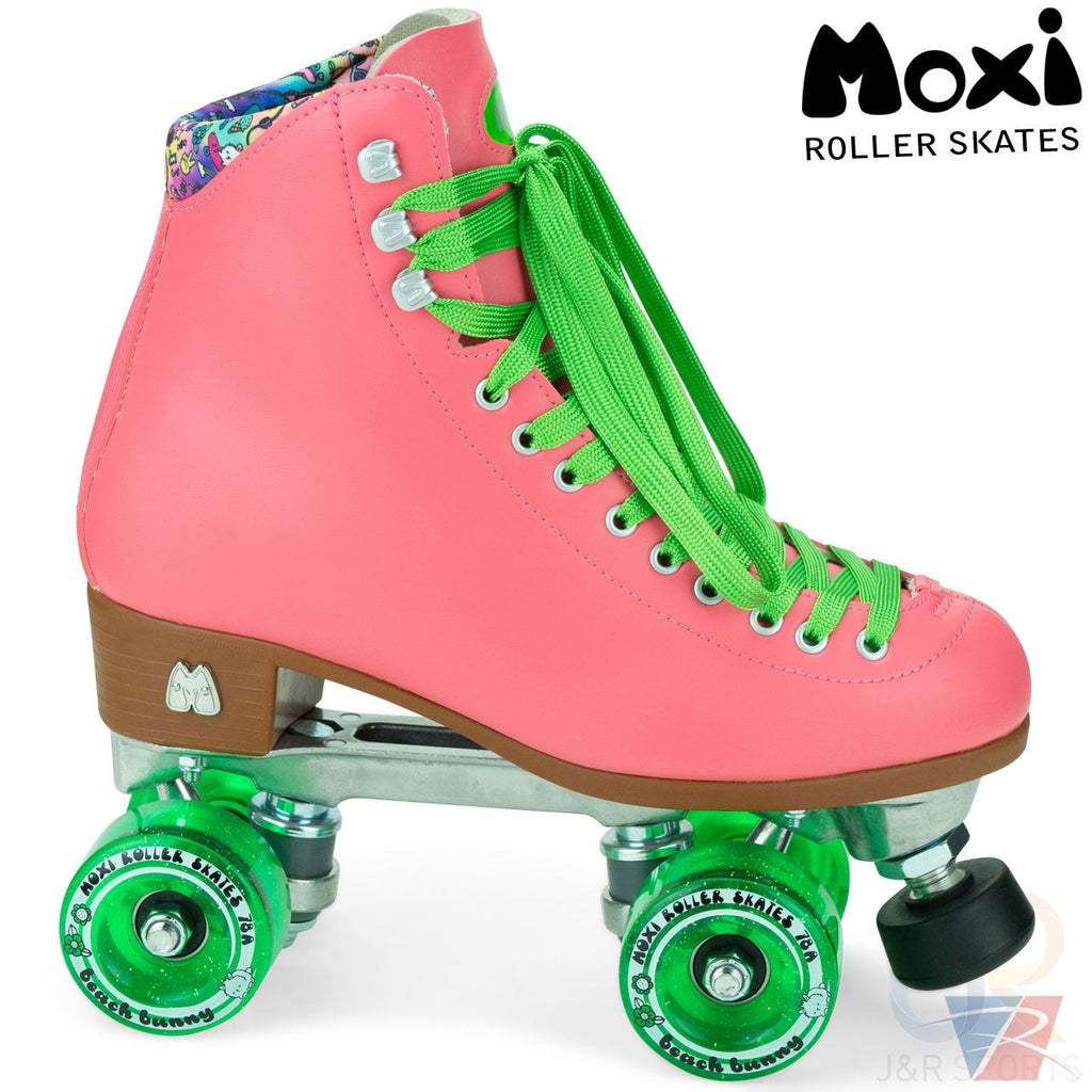 Moxi Skates Beach Bunny Watermelon Size Quad Skates - Skatewarehouse.co.uk