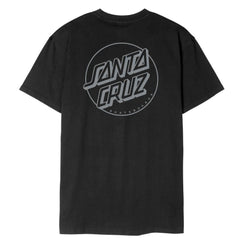Santa Cruz T-Shirt Opus Dot Stripe - Black / Grey - Skatewarehouse.co.uk