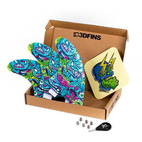3D Fins - All Rounder Thruster - Small - Braindead (FCS1 / Futures)