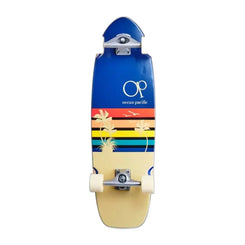 Ocean Pacific Sunset Surf Skate Navy / Cream 32" 10" Surfskate Complete