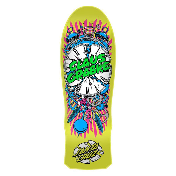 Santa Cruz Reissue Grabke Exploding Clock Skateboard Deck - 10.04