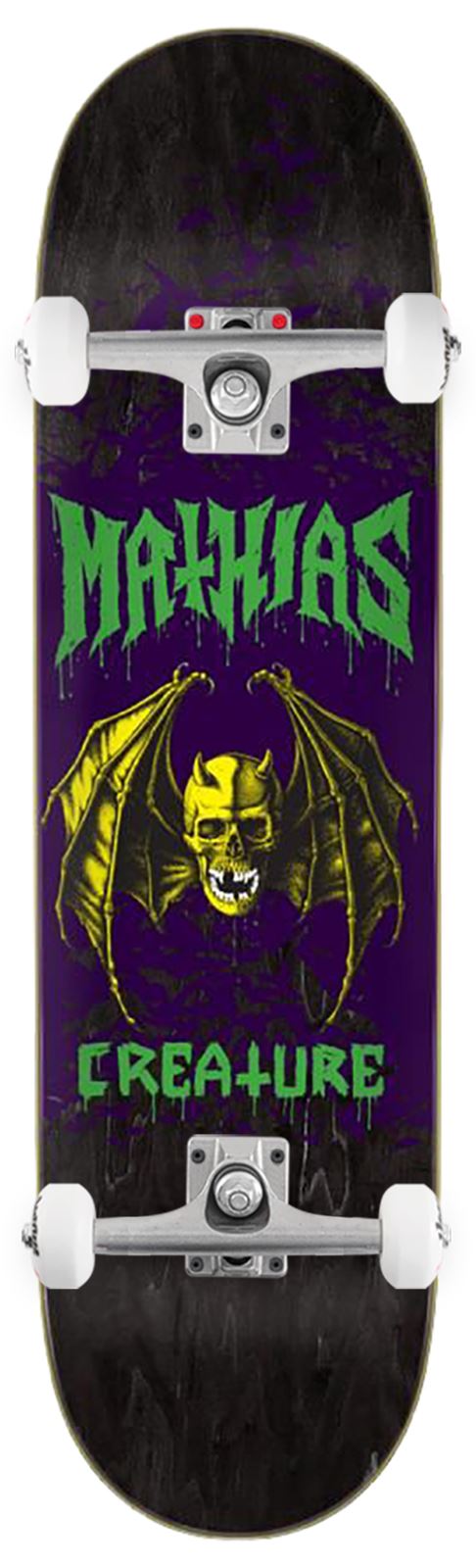 Creature VX Torres Skull Bat Stumps x Venom Custom Complete Skateboard - 8.51