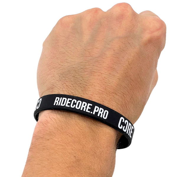 CORE Rubber Wristband - Black / White Accessories
