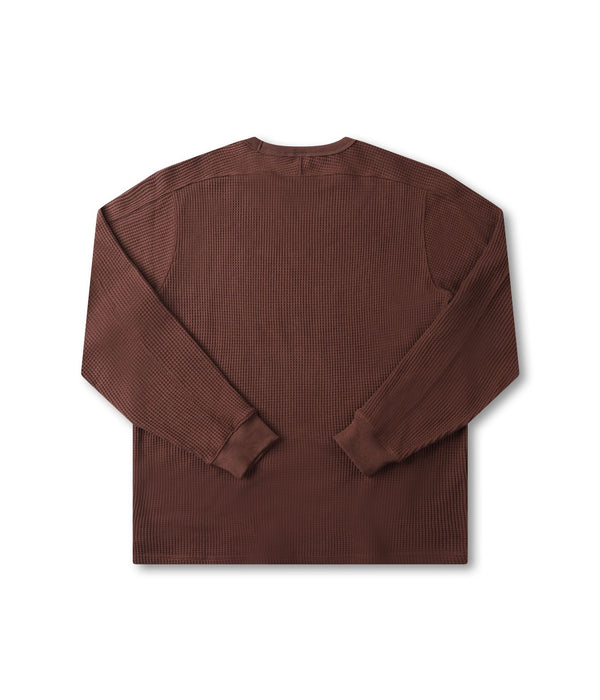 Former Franchise Waffle LS T-Shirt (Choc) - S