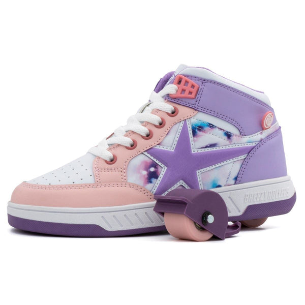Breezy Rollers Skater - White / Purple / Pink - Skatewarehouse.co.uk