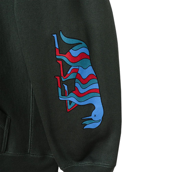Tired Crawl Pullover Hoodie Green