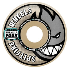Spitfire Formula Four Skateboard Wheels Radial Full 97 - White - Skatewarehouse.co.uk