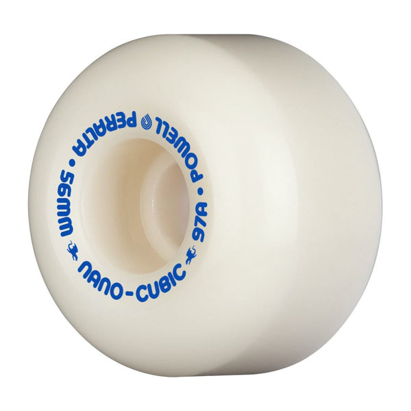 Powell-Peralta Dragon AA Nano Cubic • x 37mm • 97A • Off White / Blue Skateboard Wheels - 56mm