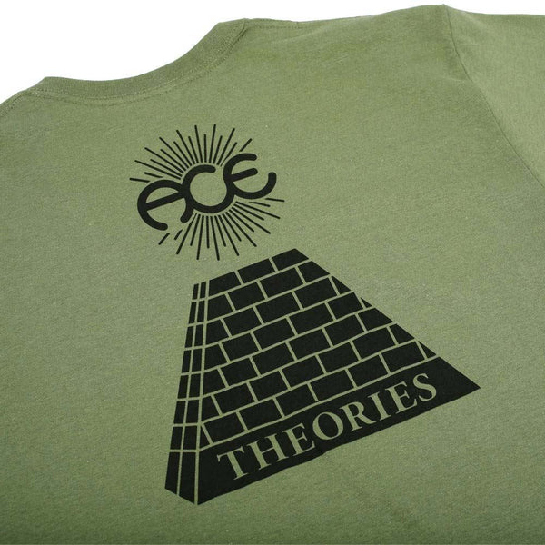 Theories x Ace Theoramid Tee Military Green - Skatewarehouse.co.uk