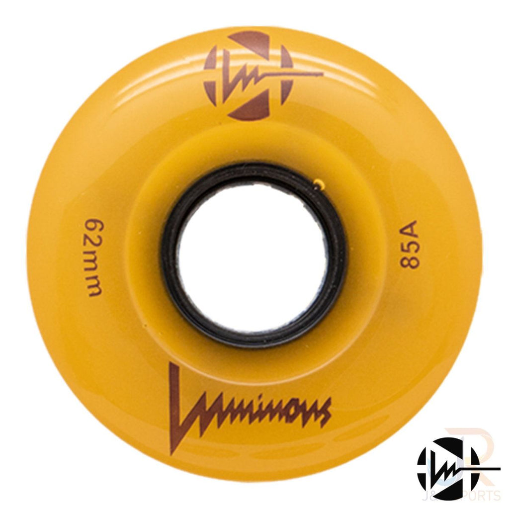 Luminous LED Quad Wheel - Sunray Glow - 62mm / 85a (Unit)