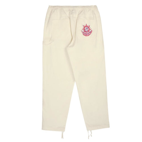 Santa Cruz Pant Knibbs Minds Eye Pant - Optic White - Skatewarehouse.co.uk