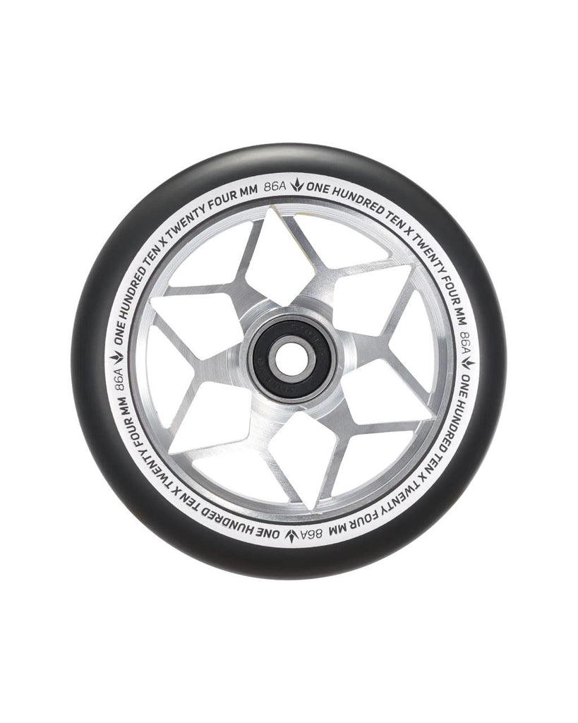 Blunt 110MM DIAMOND - Black / Silver Scooter Wheels