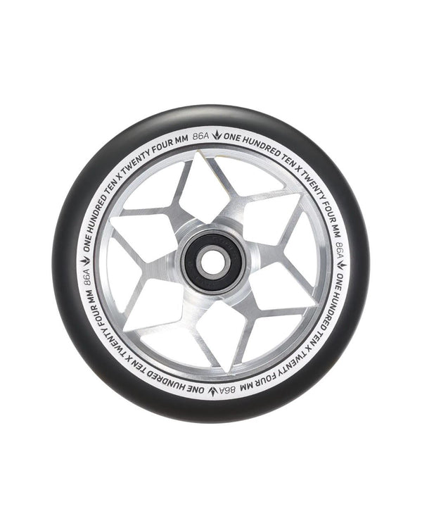Blunt 110MM DIAMOND - Black / Silver Scooter Wheels