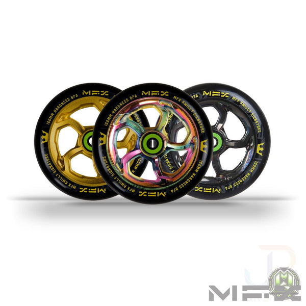 Madd Gear Mfx R Willy Hurricane Sig 120Mm Wheel - Anodised Gold - Skatewarehouse.co.uk