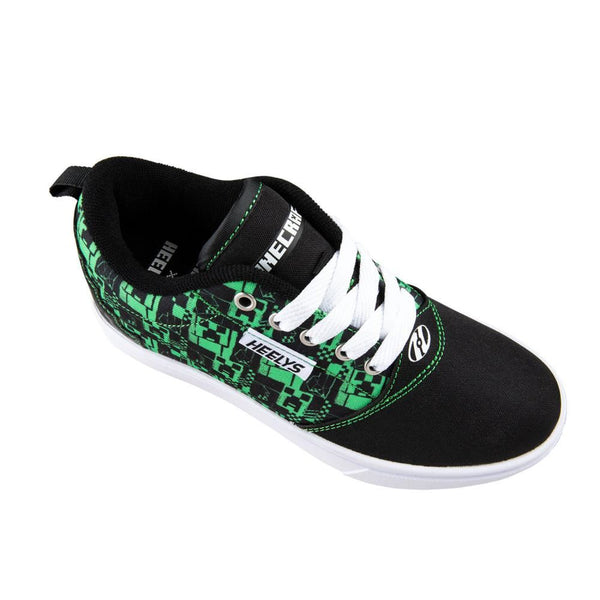 Heelys x Minecraft Pro 20 Prints MMC  - Black / Green - Skatewarehouse.co.uk