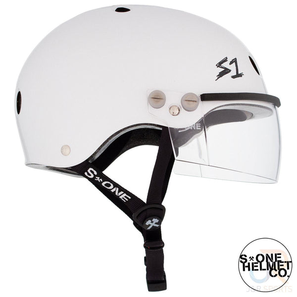 S1 Lifer Helmets inc Visor - White Gloss