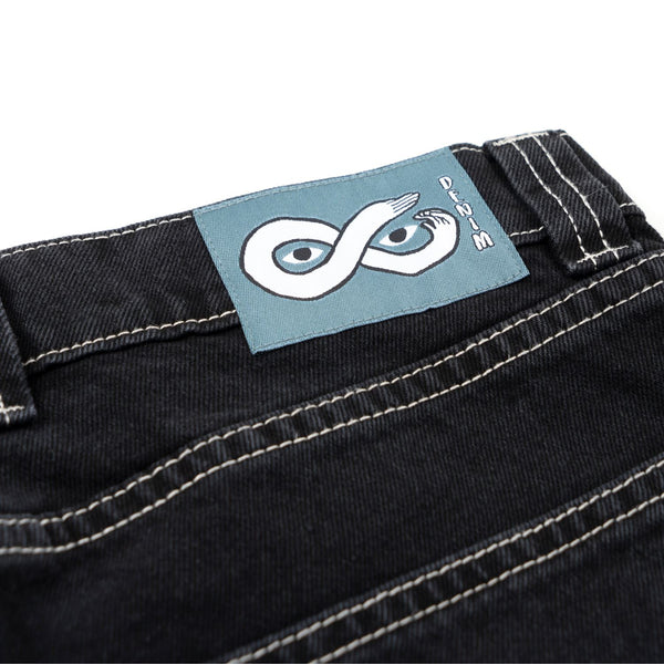 Magenta OG Denim Pants Stitch - Black Denim