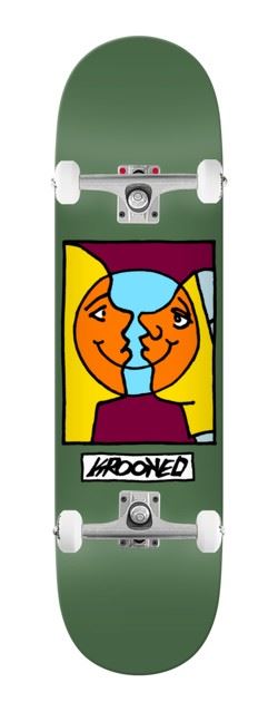 Krooked Easy Rider Moonsmile - 8.38 (Green) x Venom Custom Complete Skateboard - 8.375"
