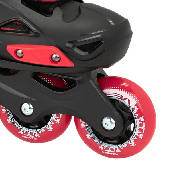 Seba STJ Junior Adjustable In-Line Skates - Black / Red