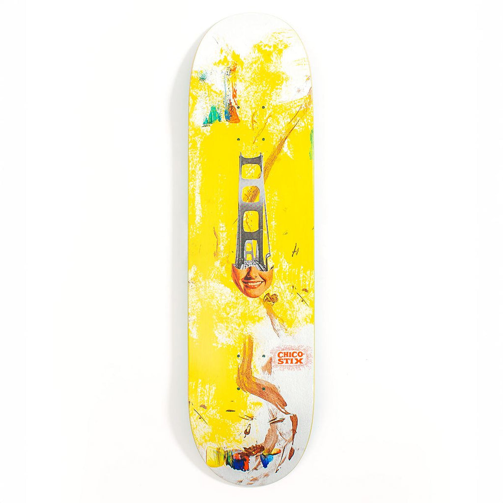 Chico Stix 'SF Smile' Popsicle Skateboard Deck - 8.25"