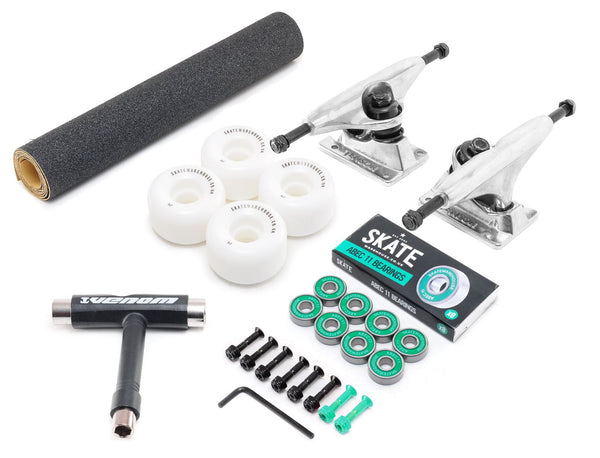 Tensor x Skatewarehouse Full Skateboard Undercarriage Kit - Raw Trucks - Skatewarehouse.co.uk