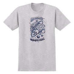 Antihero Ringspun T-Shirt Grimplestix Spaced Out - Ash Grey - Skatewarehouse.co.uk