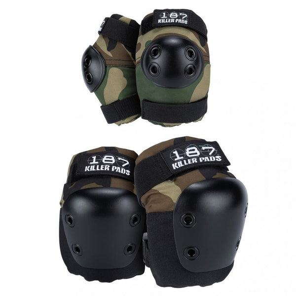 187 Killer Pads Combo Pack Knee & Elbow - Camo - Skatewarehouse.co.uk