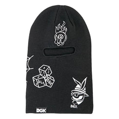 DGK Crazy Life Ski Mask Black