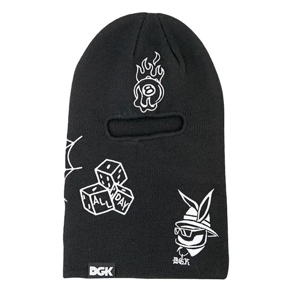 DGK Crazy Life Ski Mask Black