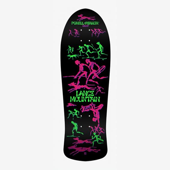 Powell BONES BRIGADE™ Mountain • Series • Blacklight Shape Skateboard Deck - 9.9" - Skatewarehouse.co.uk