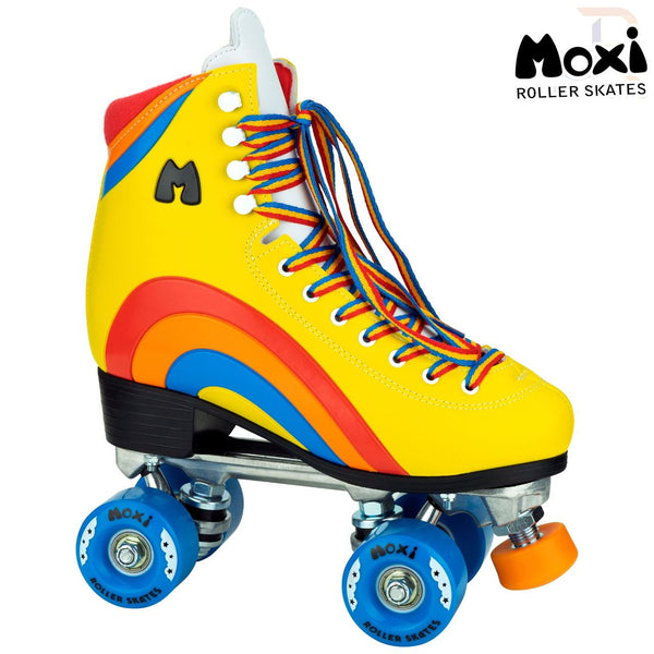 Moxi Skates Rainbow Sunset Yellow Quad Skates - Skatewarehouse.co.uk