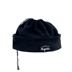 Magenta Convertible Fleece Beanie Black