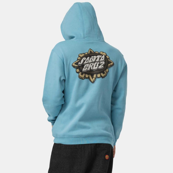 Santa Cruz Hood Aztec Dot Hood - Norse Blue - Skatewarehouse.co.uk