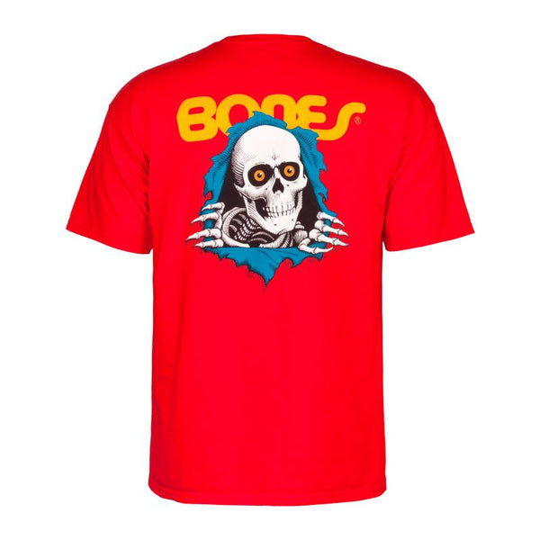 Powell Peralta Ripper Tee Red - Skatewarehouse.co.uk