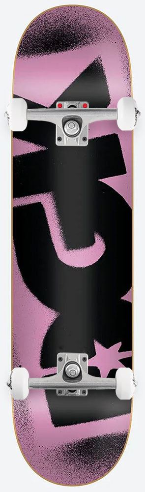 DGK O.G. Logo Deck Pink/Black Complete Skateboard - 7.75" - Skatewarehouse.co.uk