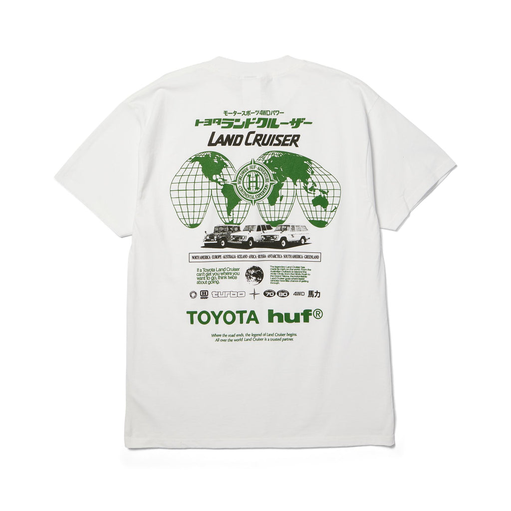 HUF Land Cruiser Global SS Tee (White) - M