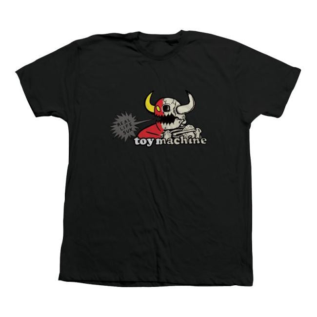 Toy Machine Real Life Sux Tee Black - M