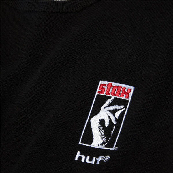 HUF Black Moses Knit Sweater (Black)