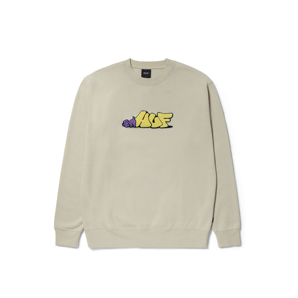 HUF Dog Sense Crewneck (Stone)