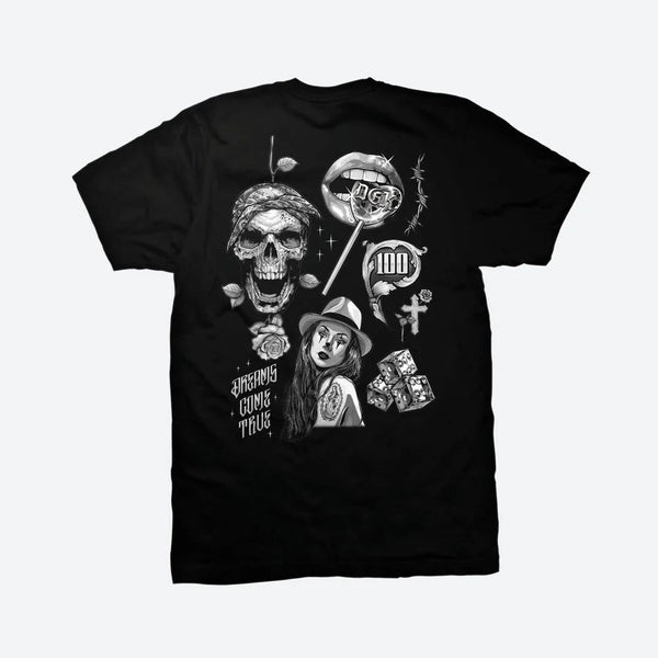DGK Dreams Come True Tee Black - Skatewarehouse.co.uk