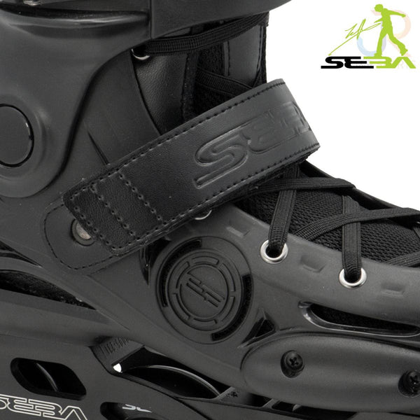 Seba E3 Junior Adjustable In-Line Skates - Black
