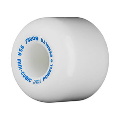 Powell Peralta Mini-Cubic Skateboard Wheels 95a White - Skatewarehouse.co.uk
