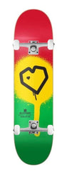 Blueprint Spray Heart Rasta x Venom Custom Complete Skateboard - 8.0"