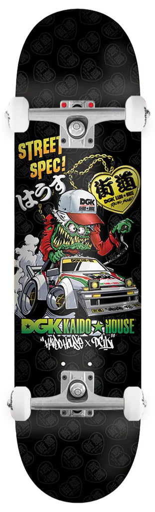 DGK x Kaido House 'Wide Open' (Embossed) x Venom Custom Complete Skateboard - 8.06"