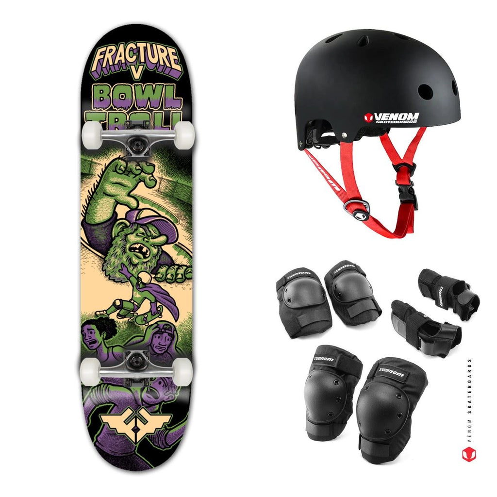 Fracture Jon Horner Bowl Troll Complete Skateboard Bundle - 8.25"